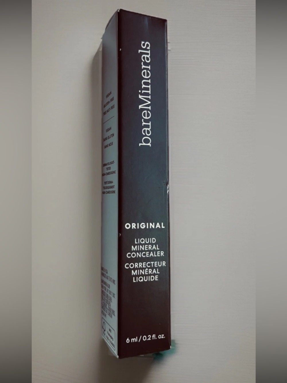 NIB bareMinerals Liquid Concealer Original Shade Dark 5N Ebony Skin Mineral 2035